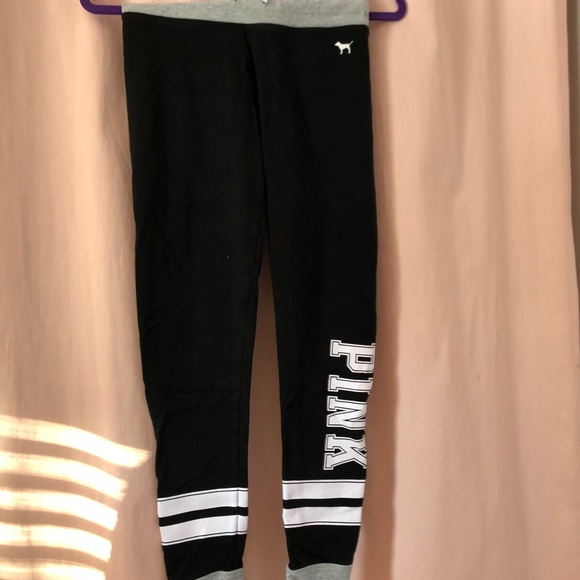 PINK Victoria's Secret Pants - Black and Gray Leggings